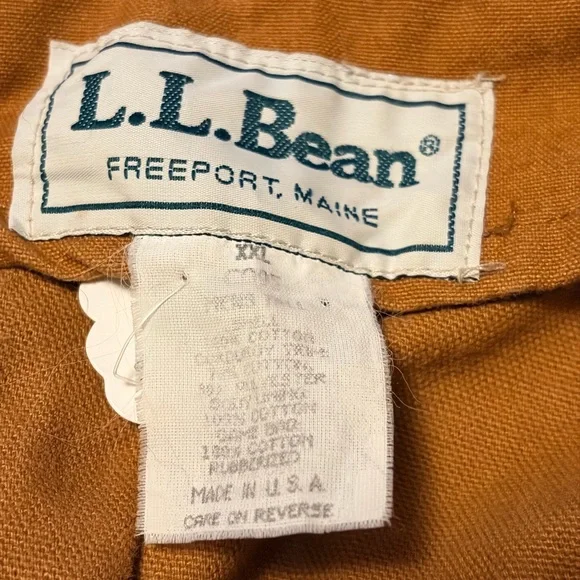 L l bean xxl bird field/ game jacket canvas - Picture 3 of 6